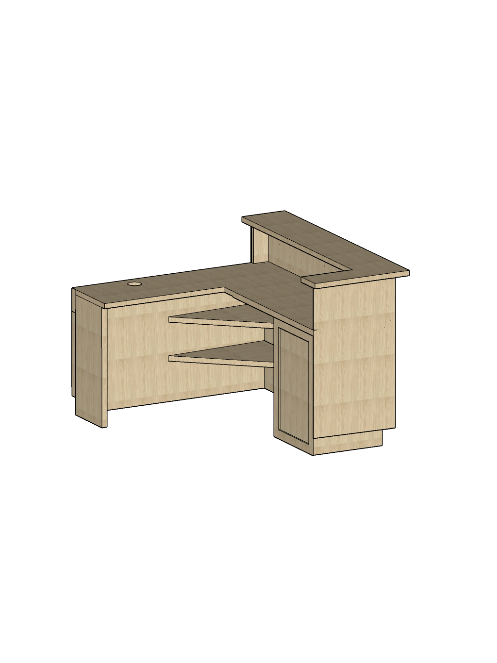 Custom Everbloom Design Cash Counter