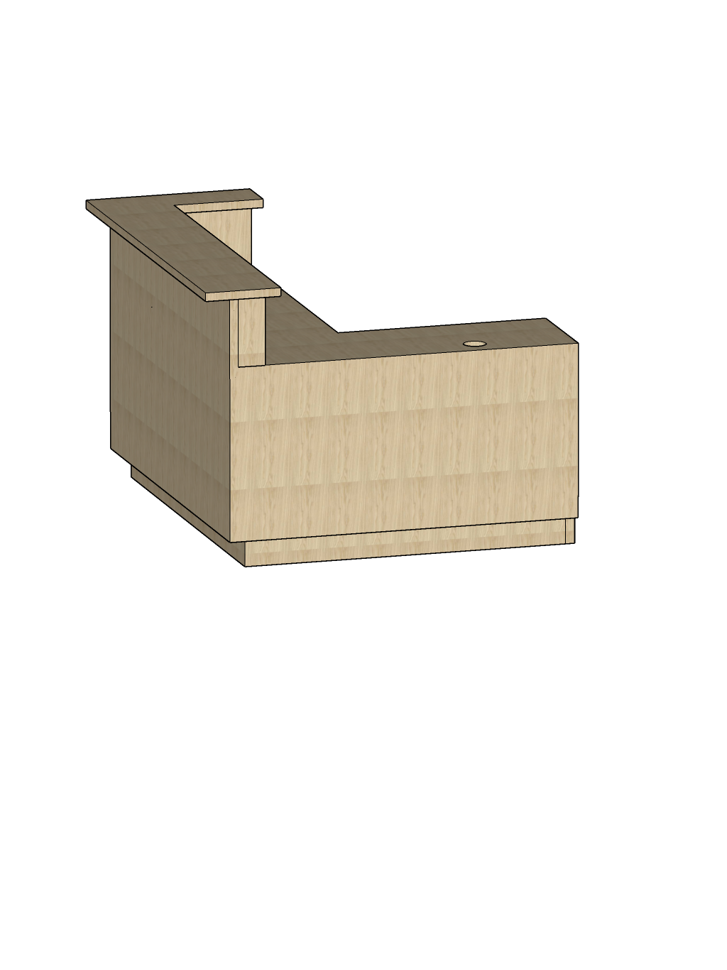 Custom Everbloom Design Cash Counter