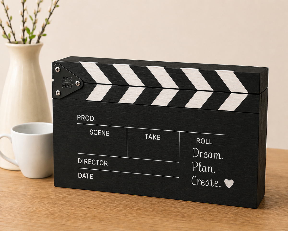 Filmmaker Clapper Desktop Organizer – Livish Woodwork