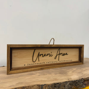 Umami Amora- Custom Sign