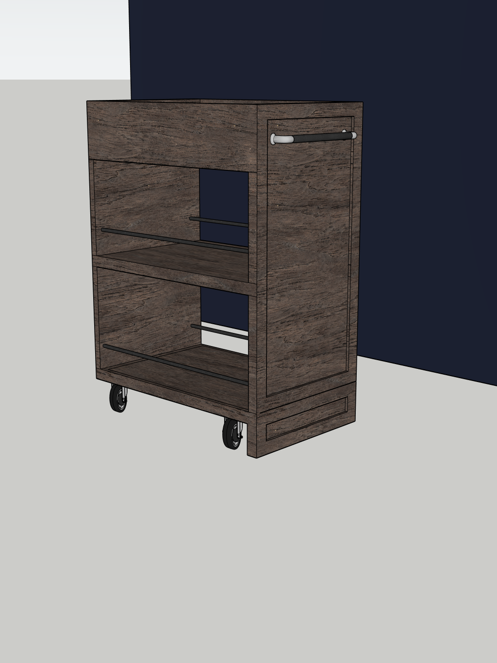 Custom Mini Bar & Floating Shelf